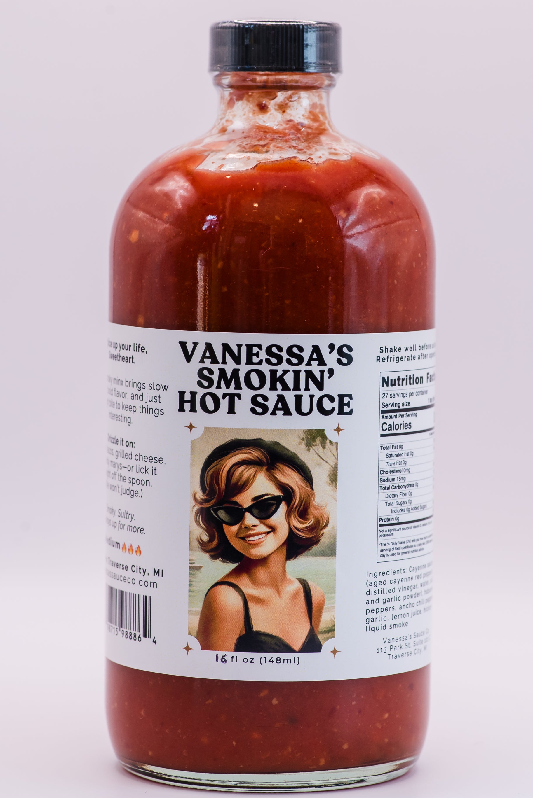 16 oz bottle Smokin Hot Sauce