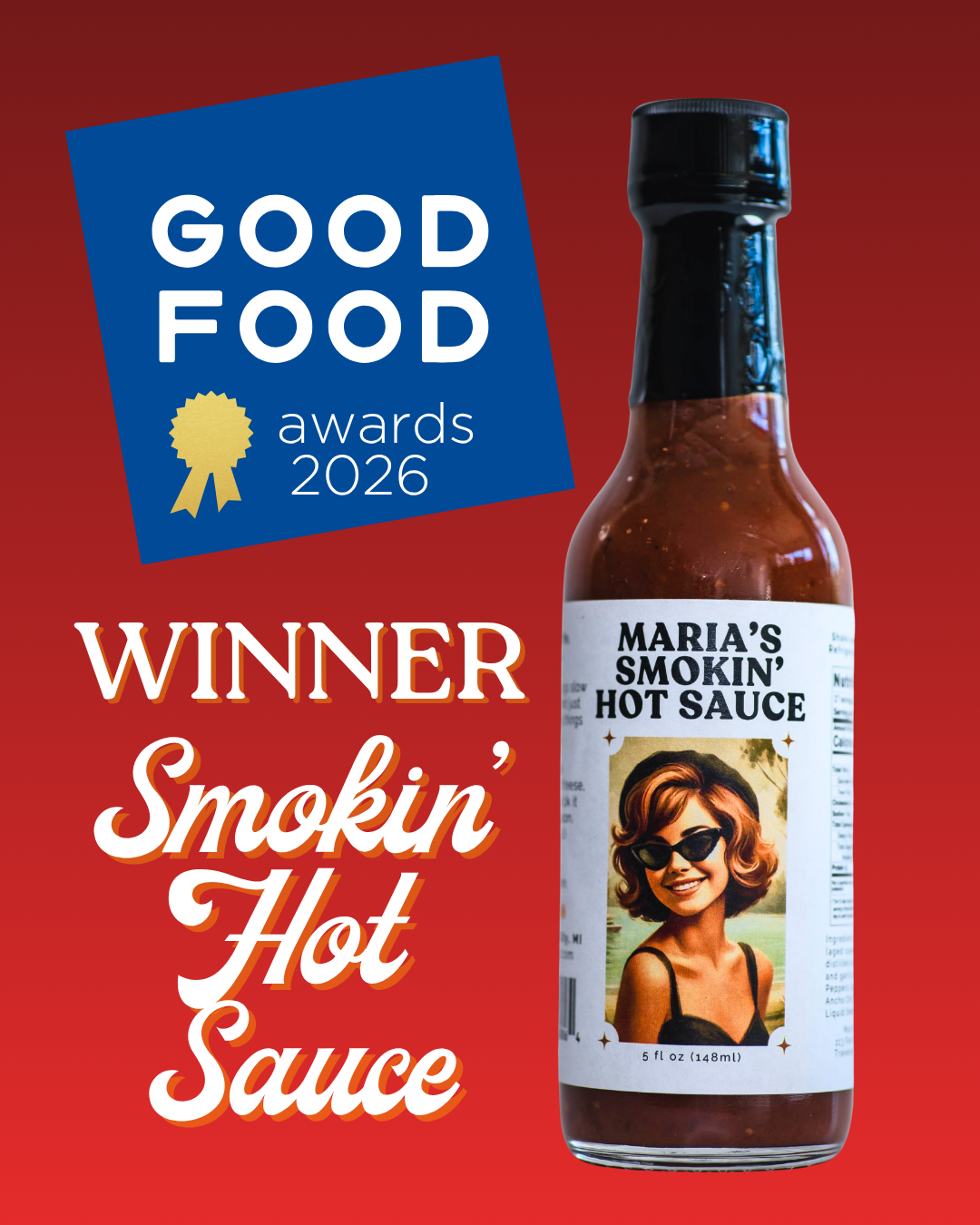 Smokin' Hot Sauce - Artisan Habanero Hot Sauce with Hickory Smoke | Small Batch Craft Hot Sauce
