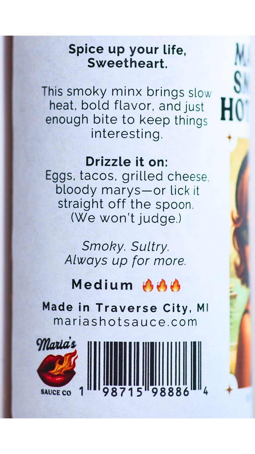 Drizzle smokin Hot sauce on eggs or EVERYTHING