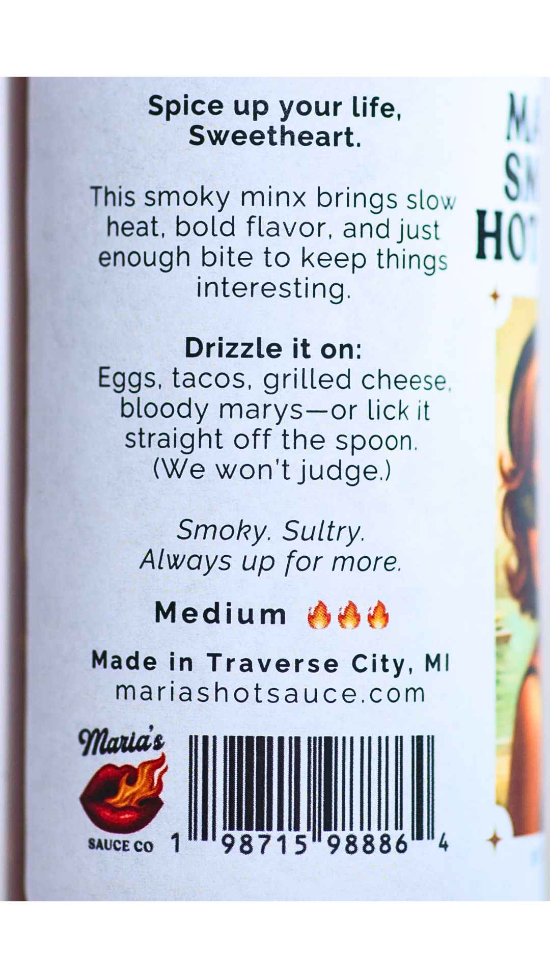 Drizzle smokin Hot sauce on eggs or EVERYTHING